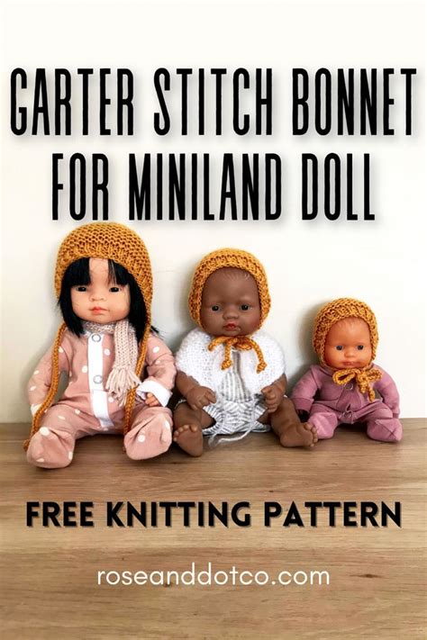 Every single one of our dolls is handmade in Europe. . Free knitting patterns for miniland dolls